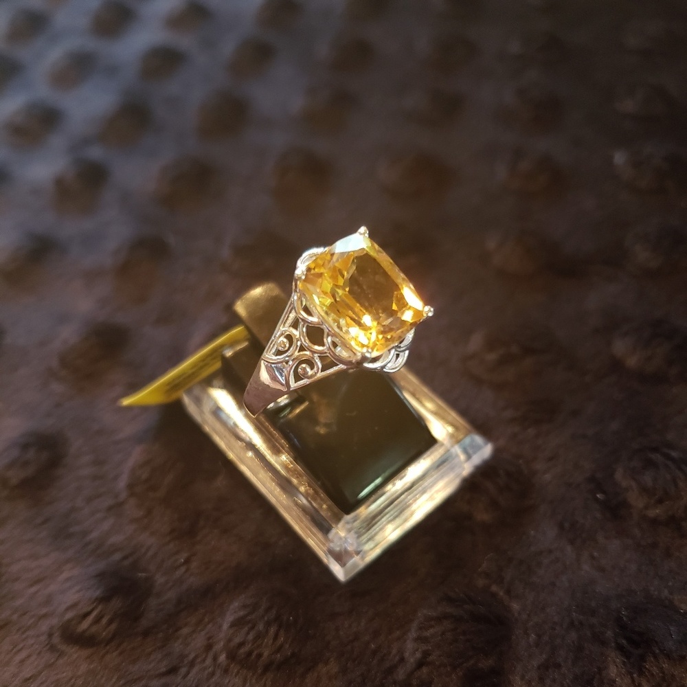 Sterling Silver Citrine Ring